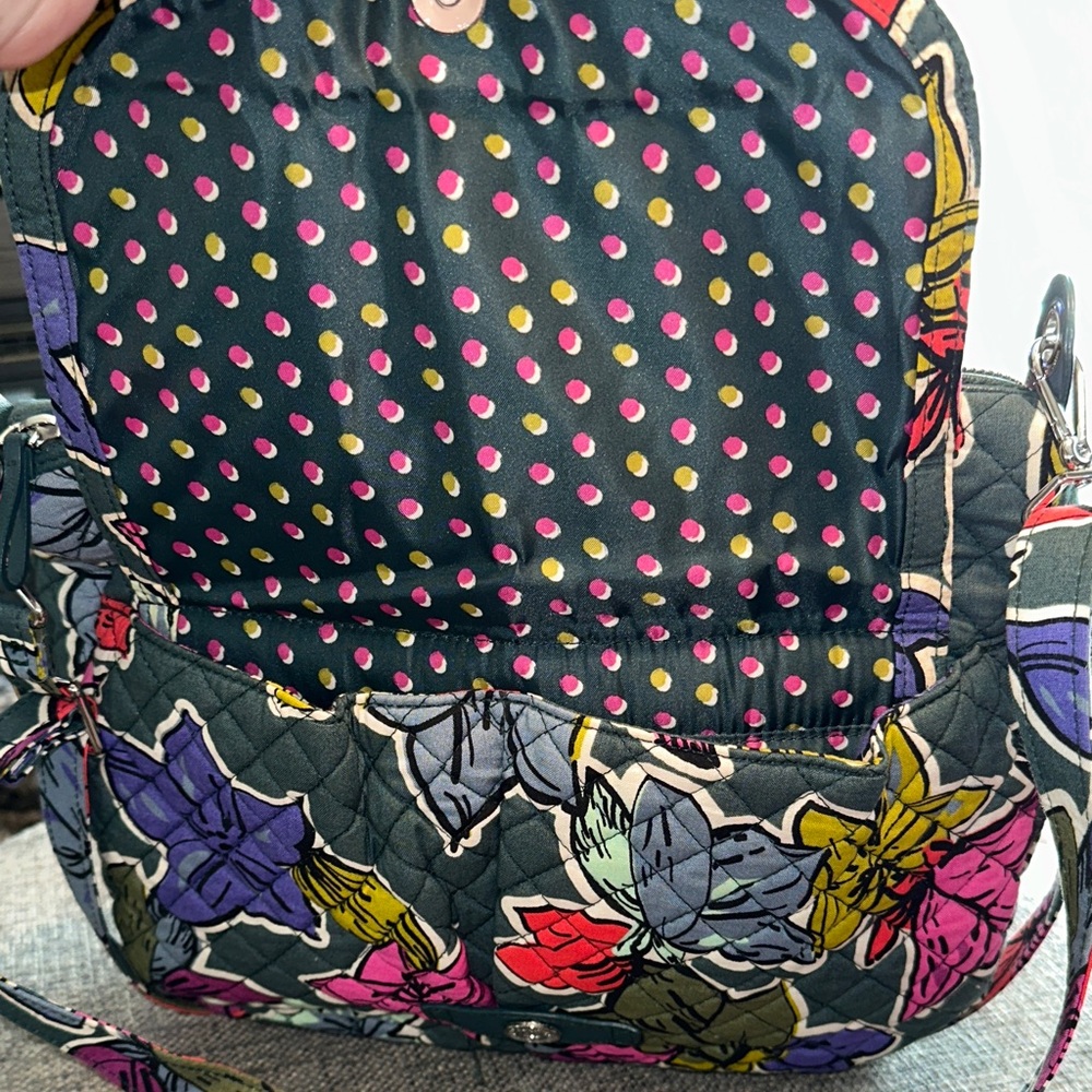 Vera Bradley Falling Flowers Pattern Carson Cross… - image 8